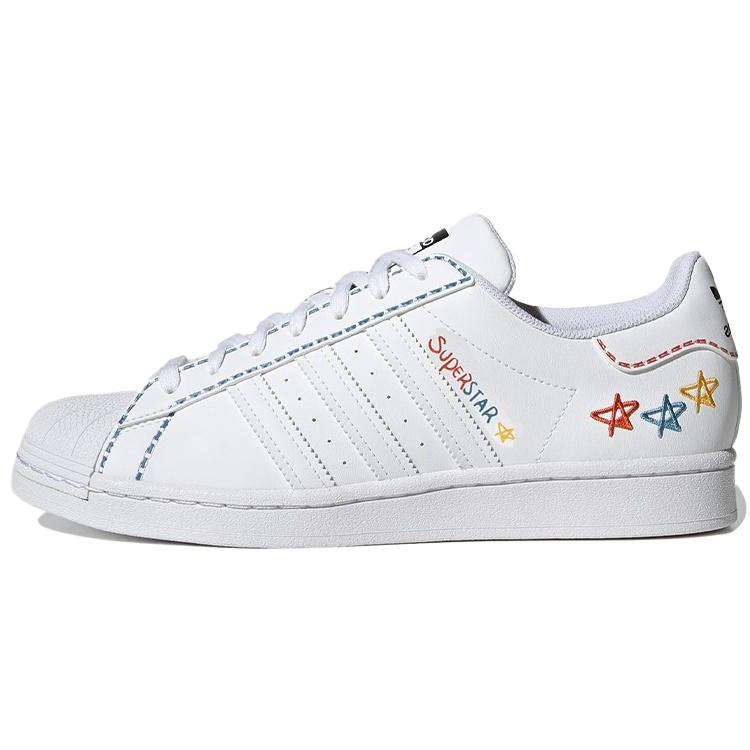 adidas Originals Superstar Shoes White Blue Yellow Men s GZ3034 EU 39⅓