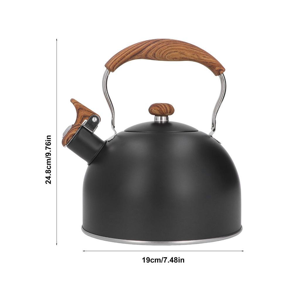 2.5L Capacity Stainless Steel Kettle Folding Handle Whistling Tea Pot  Coffee Making