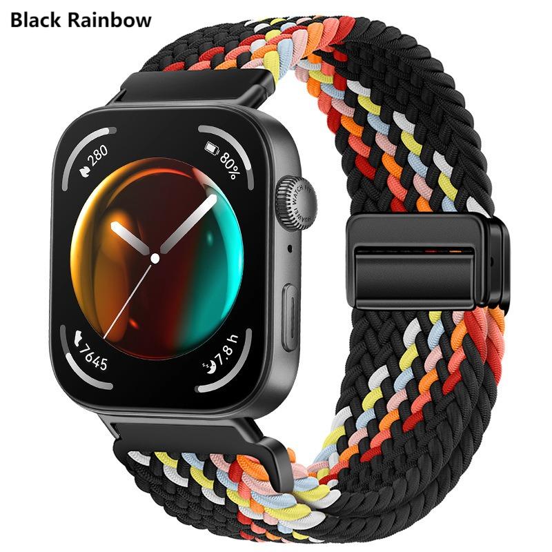 Nylonvevd rem for Huawei Watch Fit 4 4Pro Klokkearmbånd Erstatning for Huawei Watch Fit 4Pro Fit 4 3 Sport Klokkereim Bånd