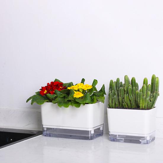 Self Watering Plant Pot with Drainage Holes High Strength Reusable