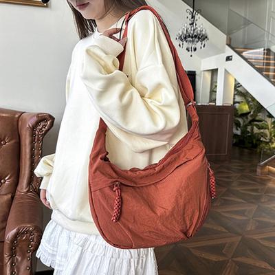 Casual Hobo Bag Dumpling Bag with Adjustable Strap Foldable Shoulder Bag with Multiple Pockets Large Capacity Crossbody Bag for Daily Use Travel Work