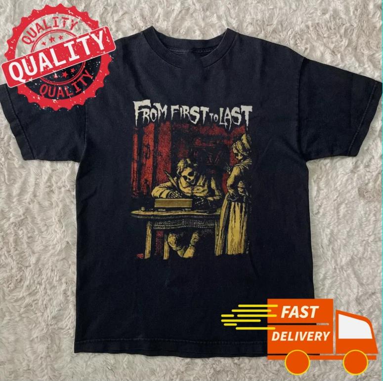 From First To Last Band T-Shirt Black All Size 4XL