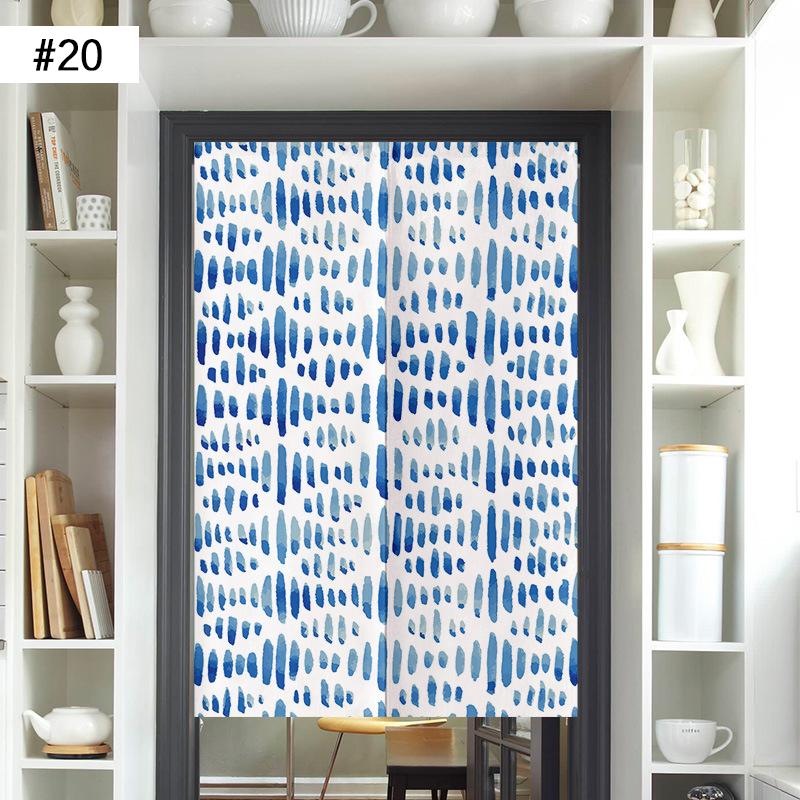 Japanese Door Curtain Screen Cotton Linen Kitchen Doorway Divider Room Partition Bathroom Bedroom Porch Half Curtain Noren