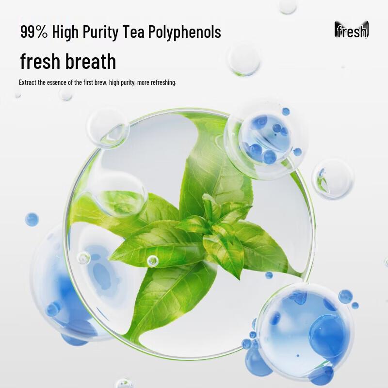 Semi-Half Tea-Infused Fresh Breath Toothpaste