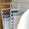 2/4Pcs Pants Rack Multifunctional Household Saving Space Multi Layer Trousers Hanger Pants Closet Color Clothes Peg 5 Layers