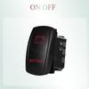 12V/24V 20A Waterproof Marine Grade Momentary ON OFF Red Backlight Rocker Switch for Car Boat RV Truck Horn Winch Polarity Start Battery Switches5
