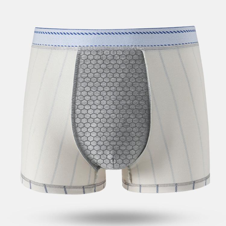 3 Stück Herren Unterwäsche Flache Ecke Hose Übergröße Atmungsaktiv Herren Unterwäsche Boxer Brief