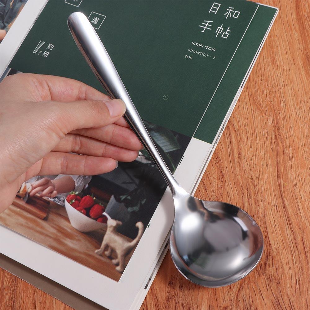 Thick-Handled Stainless Steel Spoons Premium Serving Spoons Long-Lasting Soup Spoon Kitchen