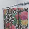 Luxury Floral Leopard Print Shower Curtain Waterproof Home Decor Bathroom Decoration for Kids