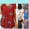 Elegant Women Floral Short Sleeve T-shirt Tops With Comfortable Loose Fit Design