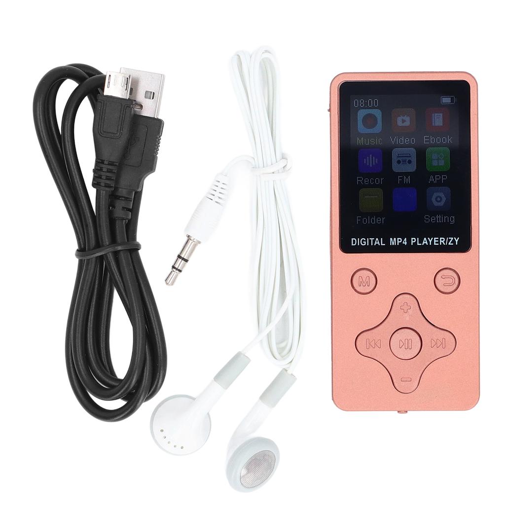 MP3 MP4 Player with Earphones 64GB 1.8 Inch LCD Screen HiFi Lossless Sound 180mAh Bluetooth Music Pl