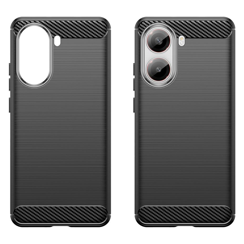 For Xiaomi Poco X7 Pro 5G Case Protective Phone Cover Carbon Fiber Texture Brushed