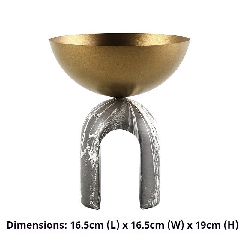 

Metal Fruit Bowl Modern Luxury Table Fruit Bowls Marble Aesthetic Tableware Snack Plates Dining Room Decoration Accessories