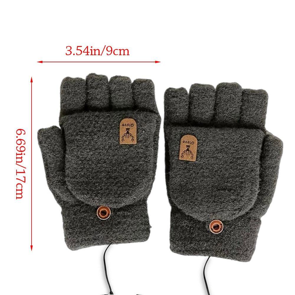 Durable Winter USB Heated Gloves Adjustable Non-Slip Touchscreen Gloves Reusable Warm Hand Warming Gloves
