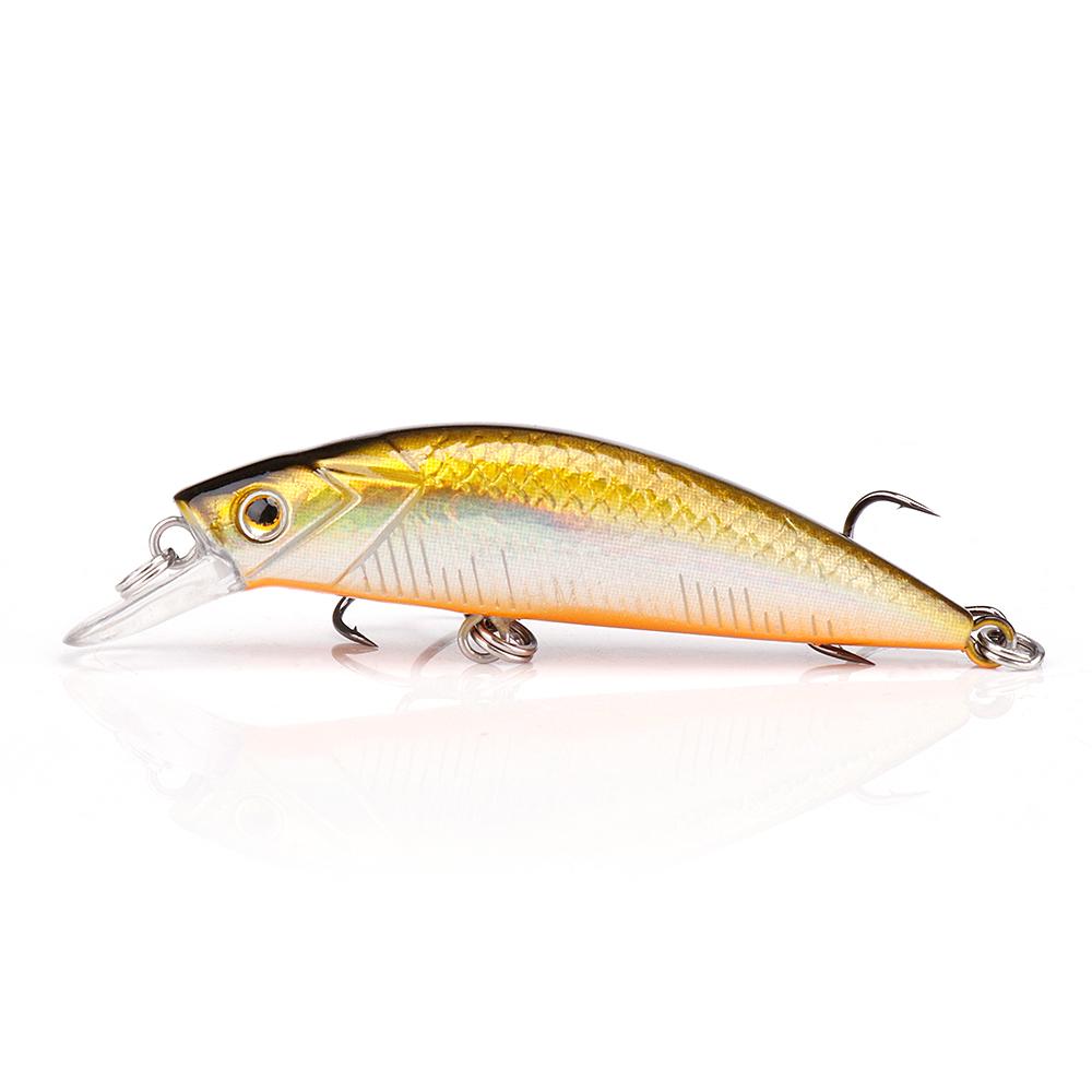 

60мм 5.5г Тонущая приманка минноу для рыбалки Крэнкбейт Бесшумная черная минноу Воблеры для щуки Искусственная приманка Рыболовные снасти 60mm 5.5g