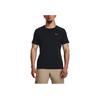 Under Armour Rush Series Solid Textured Training Lightweight Crew Neck T-Shirt Men Tops Black 1376790-002