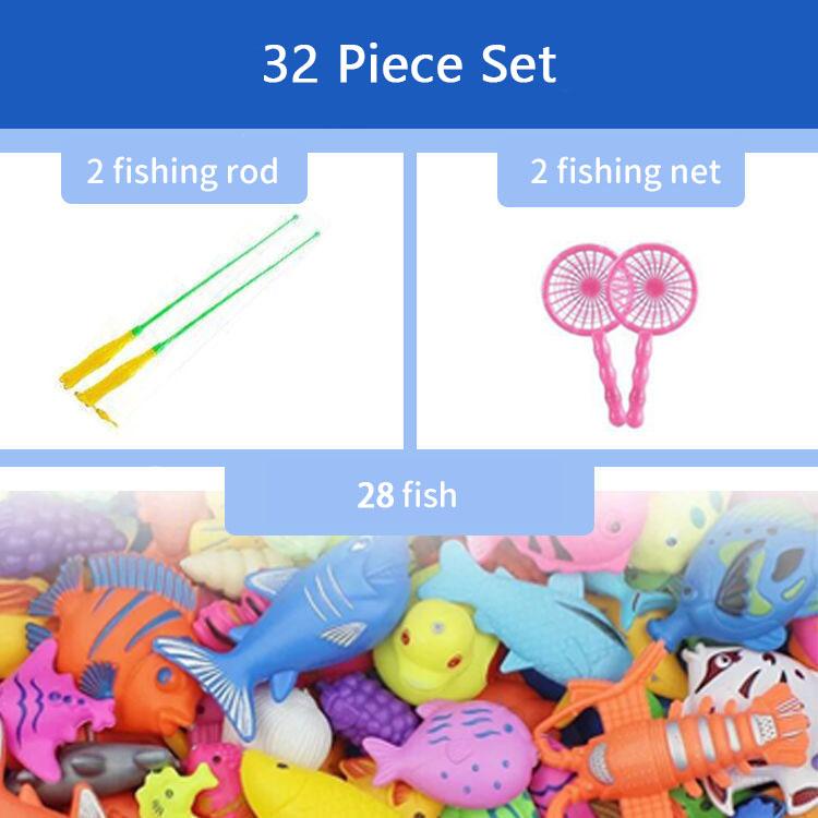 40Pcs With Big Round Pool fishing toys for boys Education toy For Kids