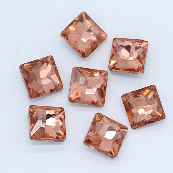 Multi-Colored Square Crystal Glass Gems – Decorative Artificial Stones for Clothing, Shoes, and Packaging