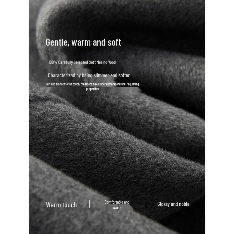 ELLE Women's Lambswool Fringe Double-Faced Coat