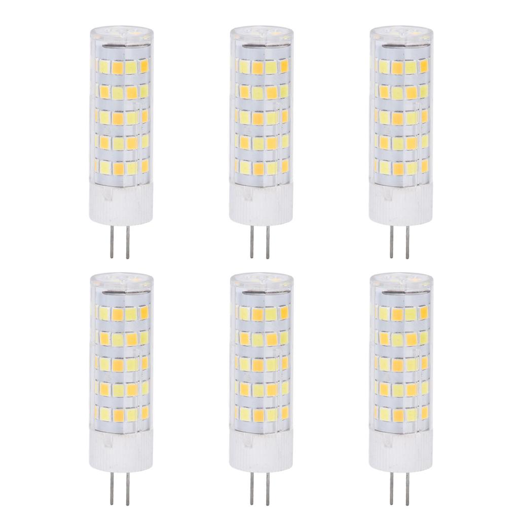 6PCS G4 Light Bulb 3 Light Color 220V Small Ceiling Lamp Bulb Wall Lamp Bulb for Home Office