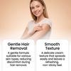 Crema Depilatoria 100G con Spatola, Senza Dolore per Uomini Donne, Crema Depilatoria Delicata per Viso Corpo Gambe Braccia Ascelle Bikini