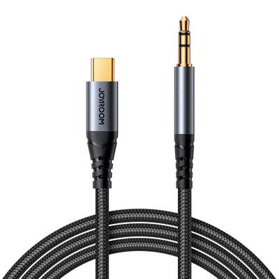 Stereo Audio Cable for Phone AUX 35 Mm Mini Jack USBC 12m Black