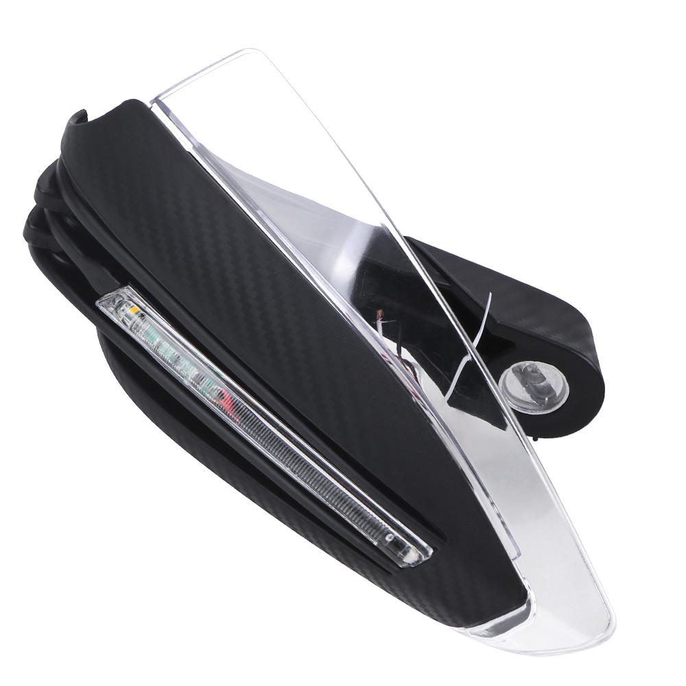 Motorcycle Hand Guards Universal Motorcycle LED Hand Guard Shield 22mm 7/8 Windproof 1 Pair with Turn Signal Light