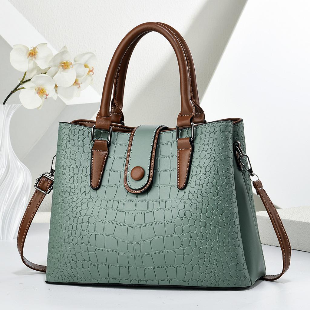 Borse a Tote da Donna con Fantasia Coccodrillo Manico Superiore Borse a Tracolla Borsa e Portamonete Ecopelle Manico Superiore Borsa a Spalla da Lavoro per Donne