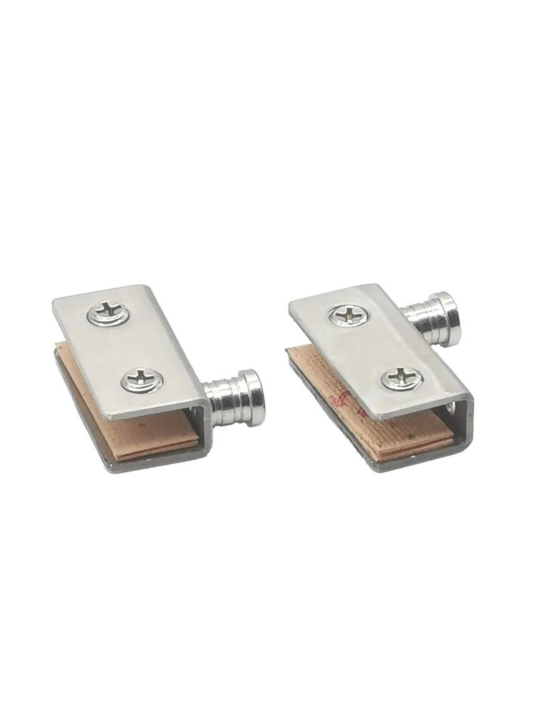 Stainless Steel Glass Door Clamp Display Cabinet Shaft Clamp Glass Cabinet Door Shaft Hinge Display Cabinet Accessories