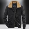 New Men's Jackets In Autumn and Winter Cotton-padded Jacket Washing Tooling Multi-pocket Padded Cashmere Men's Lambswool Coat.