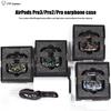YTF-carbon Pouzdro z uhlíkových vláken Pro AirPods Pro 3 Bezdrátové nabíjení Bluetooth Sluchátka Obal pro AirPods pro 2 Tenké a lehké