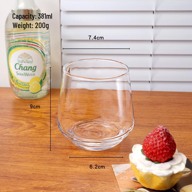 YOLCO Transparent Glass Water Cup Set