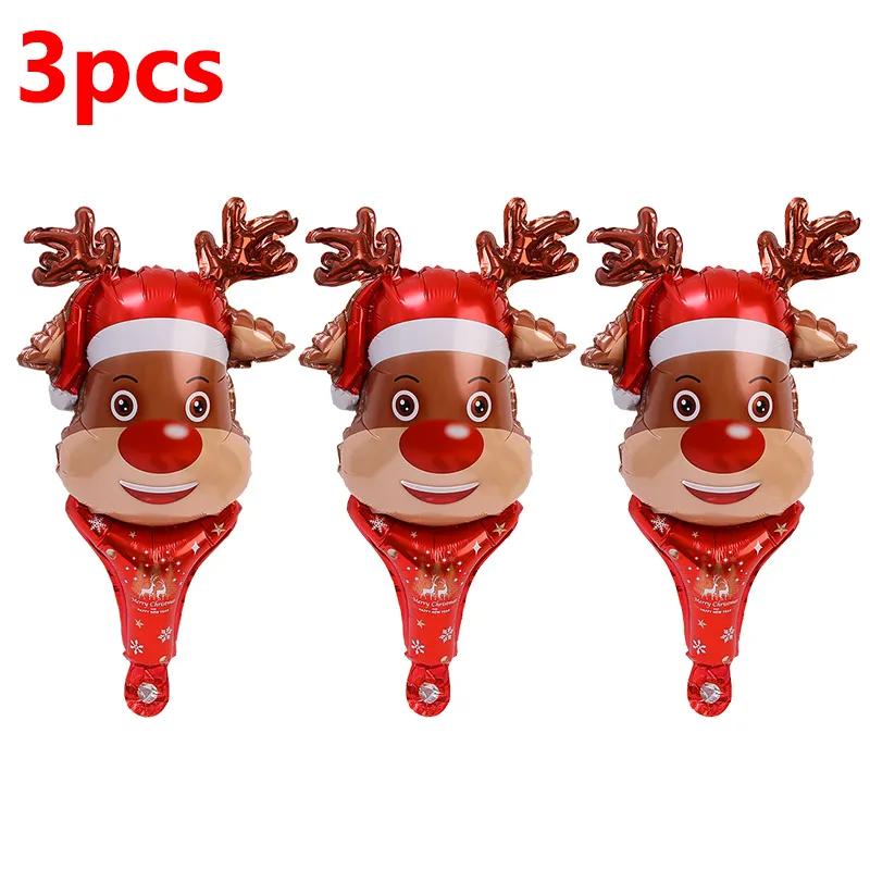 1-12 ks Vánoční hliníkové fóliové balónky Santa Claus sněhulák los balónkové tyčinky vánoční ozdoby na stromeček dětské hračky festivalové dekorace na párty