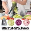 3-in-1 Rotary Cheese Grater - Multifunctional Manual Veg Slicer & Nut Grinder, A Must for Your Kitchen!