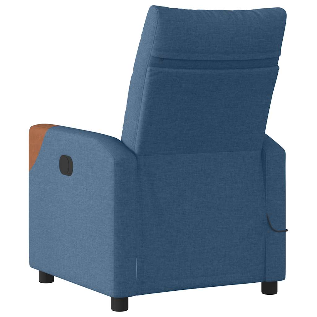 Massage Chair Blue Fabric