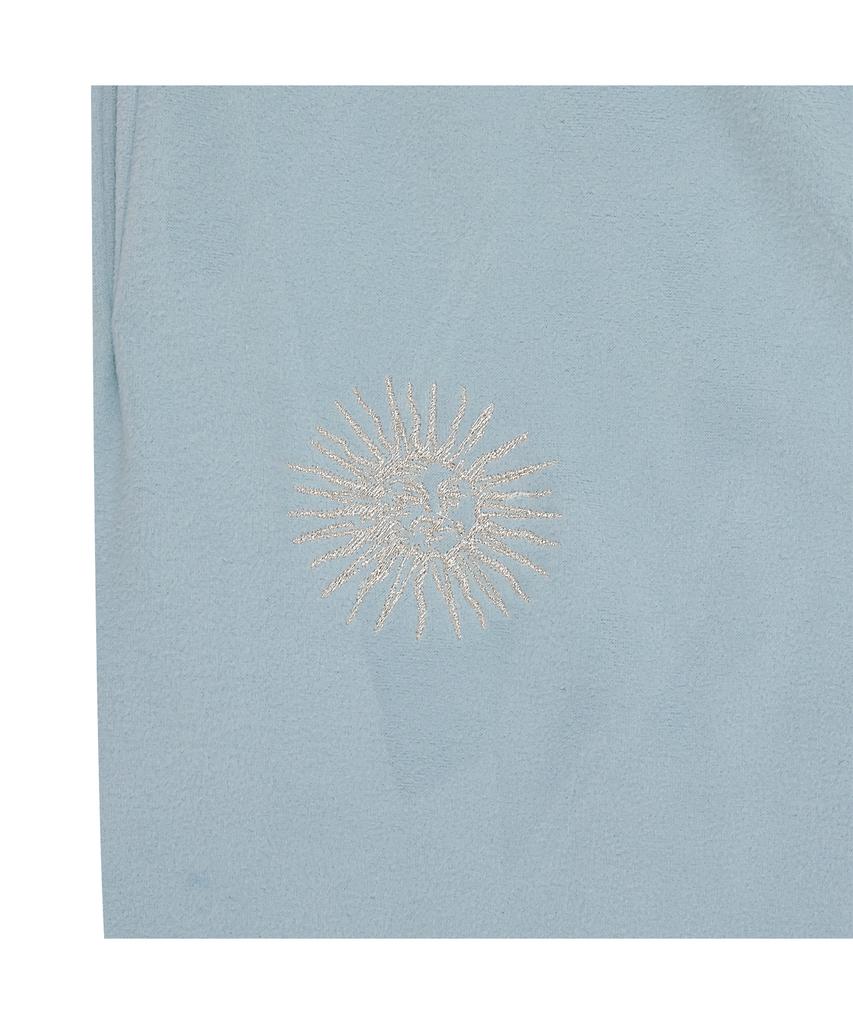 TUEWID Tuewid Light Weight Fleece Set Up Pants In Powder Blue