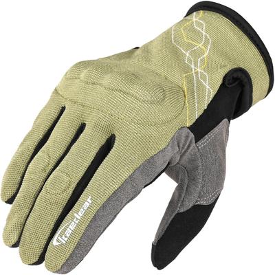 Kaedear Motorcycle Smartphone Touch Size M KDR-MX-GL8 Gloves, Mesh, Spring/Summer Protective, Compatible, Breathable, (Olive)