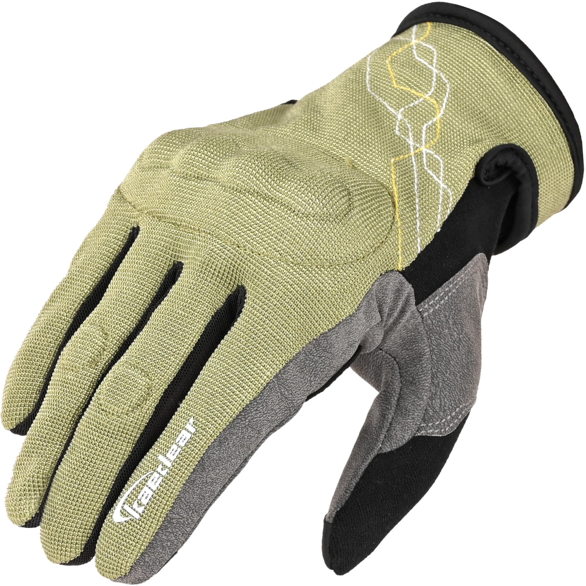 

Kaedear Мотоциклетный смартфон Сенсорный и Идеально подходит для мотоциклов KDR-MX-GL8 Перчатки, Сетчатые, Защитные Весна/Лето, Совместимые, Дышащие, (Оливковый, L) оливковый