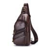 Genuine Leather Crossbody Bag for Men, Retro and High-end Style Men's Front Crossbody Bag