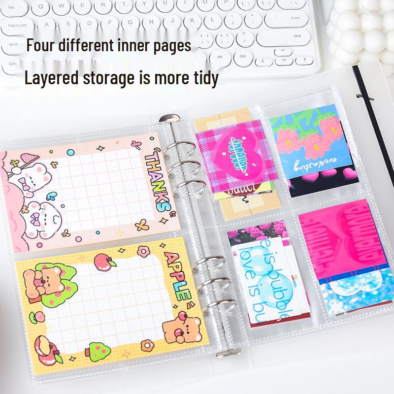 Star Idol Polaroid Album: 4-Grid Transparent Sleeve Sticker Storage