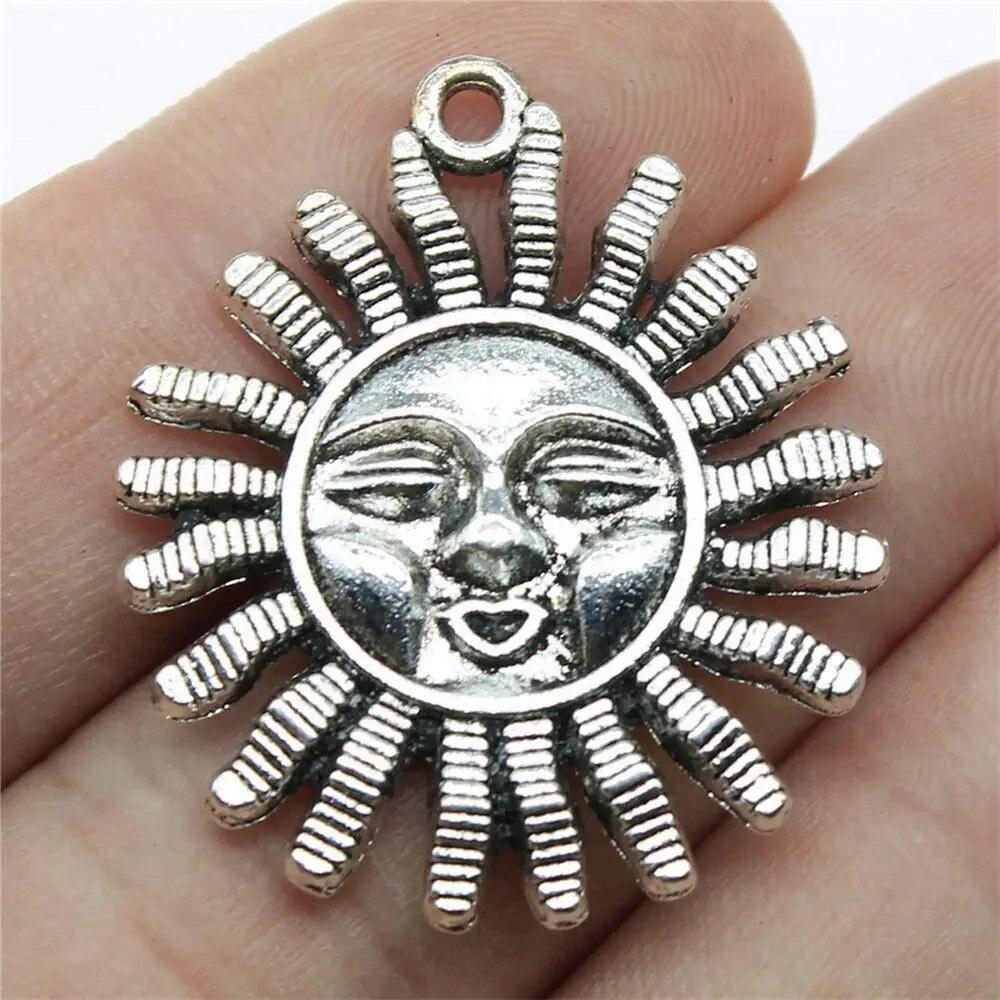 

Подвески для автомобилей Sun Charms для изготовления ювелирных изделий A02-3pcs-35x31mm