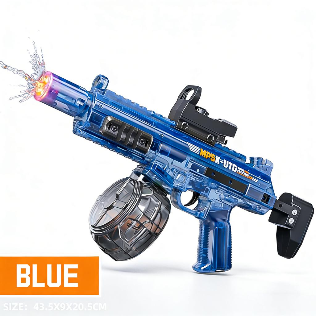 Simulated Firing and Recoil Electric Water Gun Toys Children Automatic Sensor Lights Water Pistol Summer Outdoor Beach Kids Toy