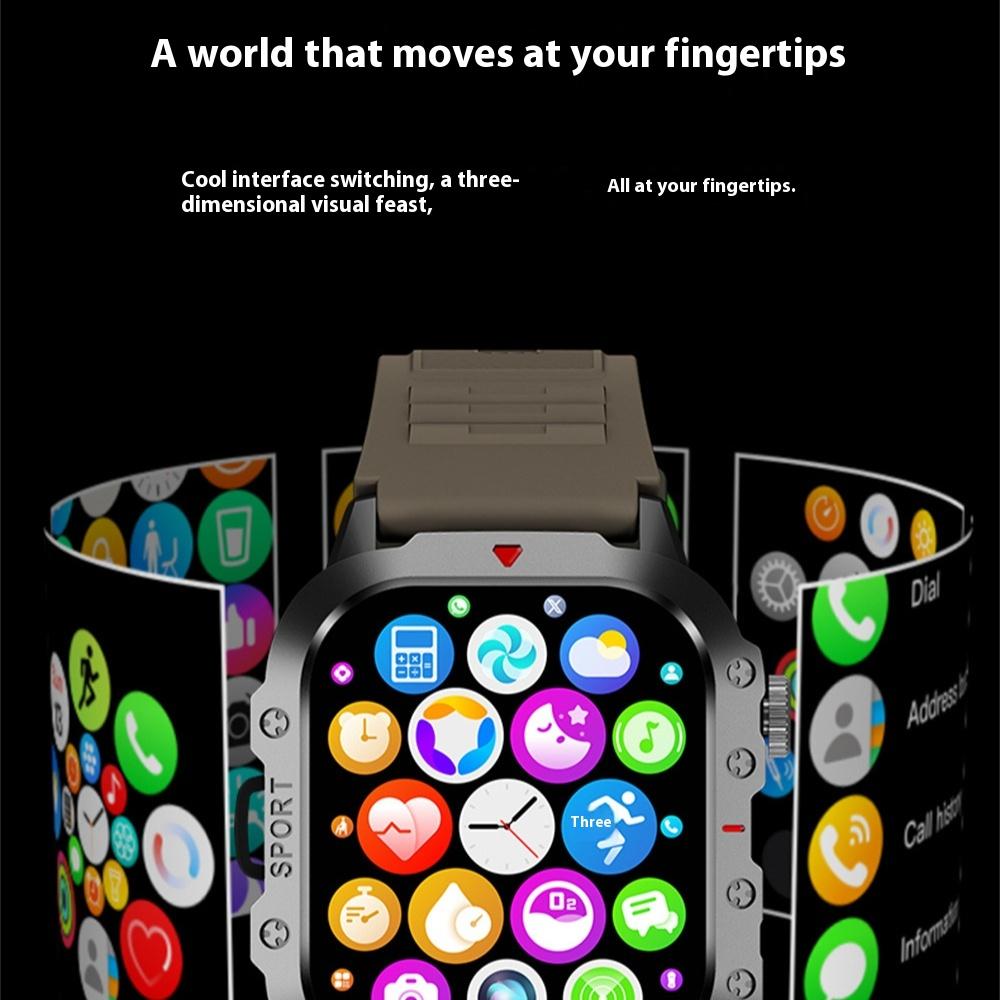 Smart Watch with Flashlight Ultra Bluetooth Call Information Reminder Sports Watch