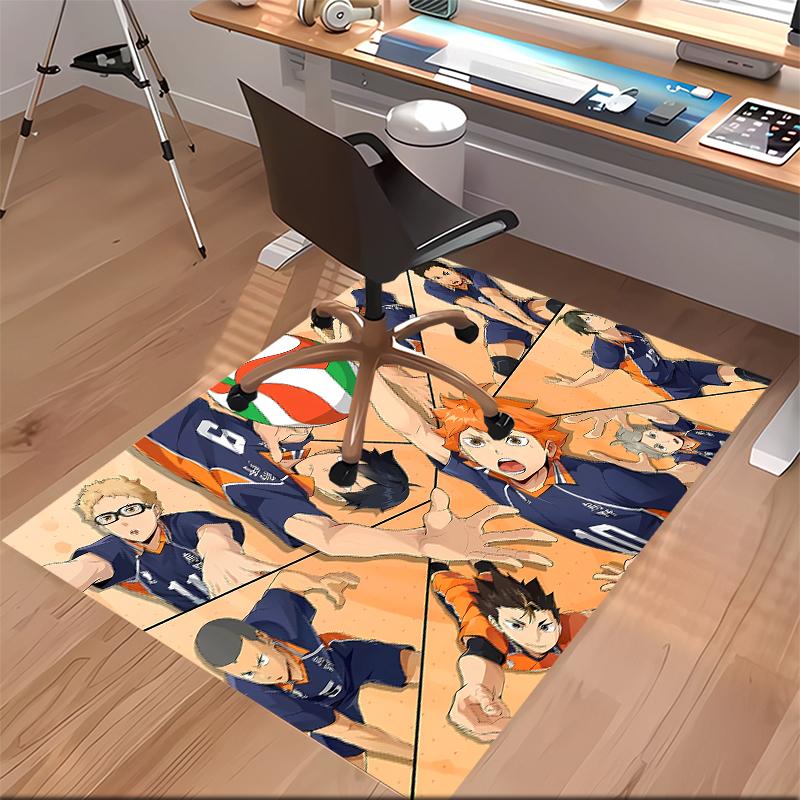 Haikyu Printed Absorbent Washable Carpet, Non-Slip Bathroom Mats, Kitchen Rugs, Yoga Mat,Living Room Entrance, Camping Picnic Rugs