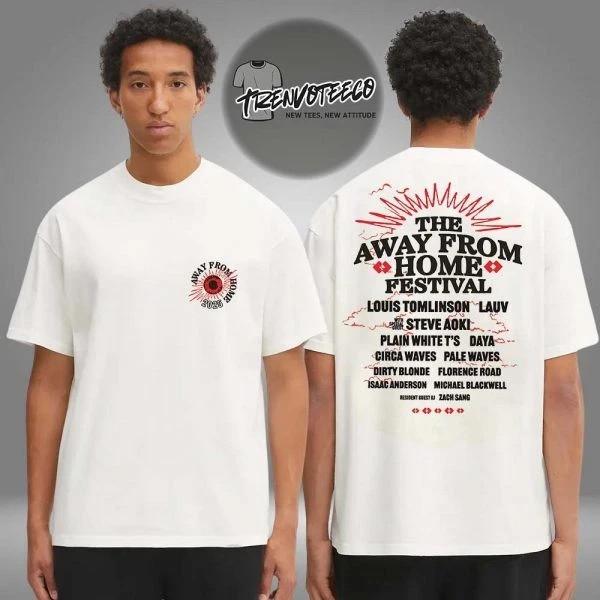

The Away From Home Merch Festival Event Line Up Two Sided Unisex T-Shirt S