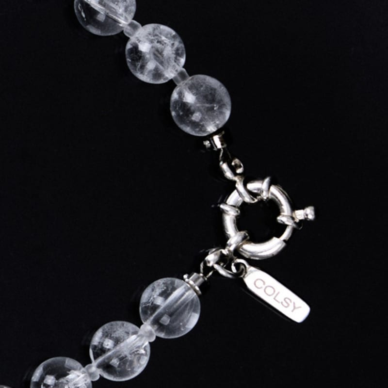 COLLECT SYNERGY classic white quartz necklace
