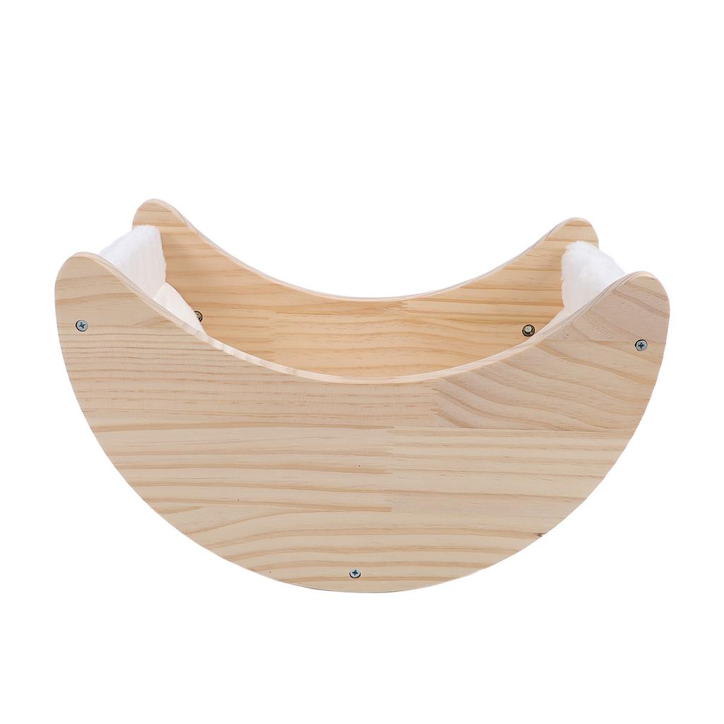 Cat Window Bed with Strong Suction Cup Pine Wood Safe Comfortable Easy To Install Window Mounted