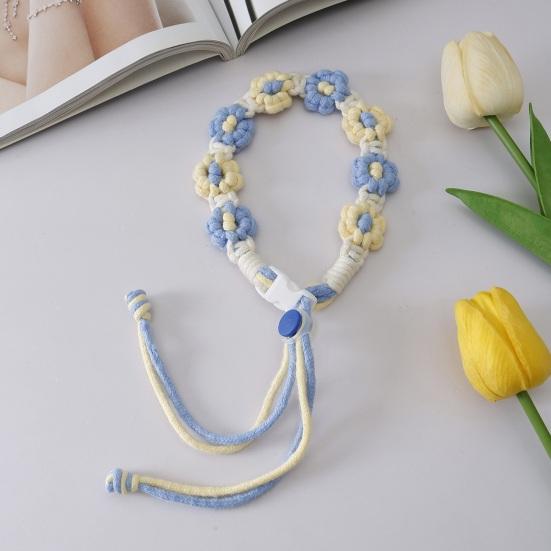 Wasserflasche Handschlaufe Manuell Geflochtene Blumenform Verstellbarer Umfang Süße Farbe