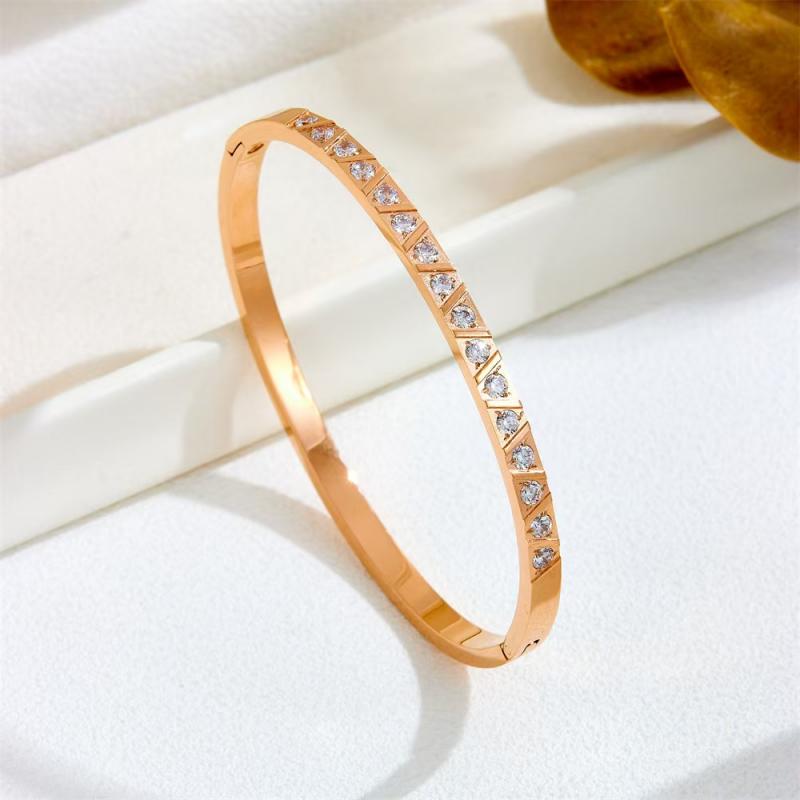 Personalized Fashion Mens and Womens Diamond Bracelet Anti Fouling Stainless Steel Bracelet