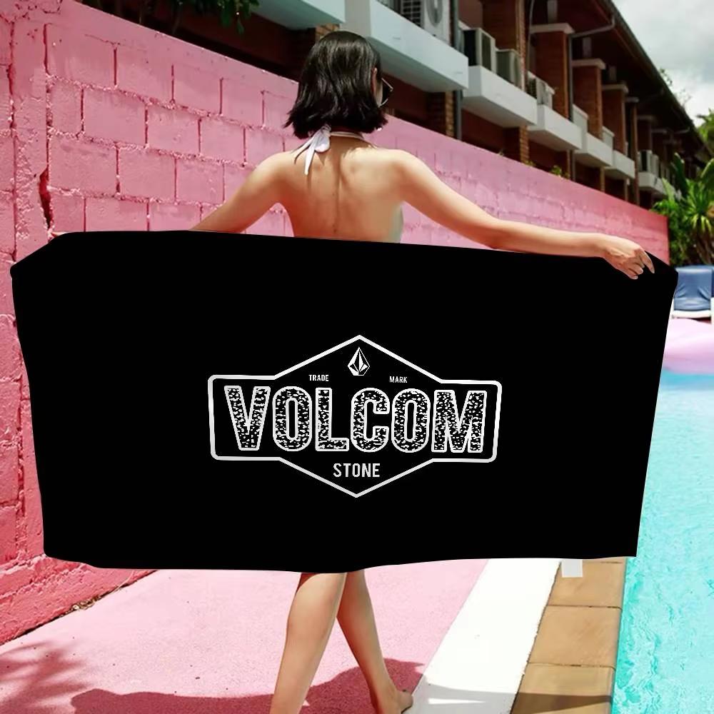 Volcoms Anime Logo Beach Swimming Towel Soft Absorbent Towel Gifts for Kids Travel Camping Gym